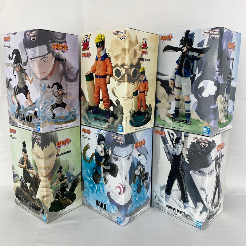 【中古】【未開封】【セット】「NARUTO-ナルト-」 Memorable Saga- 日向ネジ＆うずまきナルト＆うちはサスケ＆奈良シカマル＆白＆桃地再不斬＜フィギュア＞（代引き不可）6541