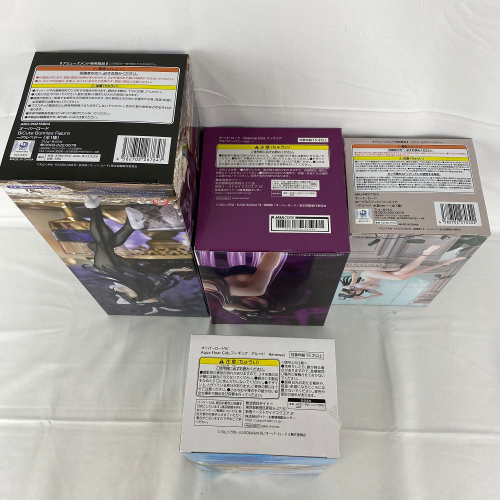 オーバーロード　アルベド　フィギュア　4種　6体　セット 中古】【未開封】【セット】「オーバーロード」アルベド 4種