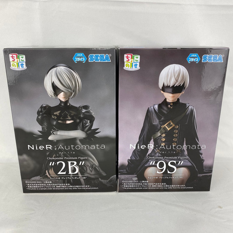 【中古】【未開封】【セット】 「NieR：Automata Ver1.1a」 ちょこのせプレミアムフィギュア “2B/9S” 2種セット＜フィギュア＞（代引き不可）6541