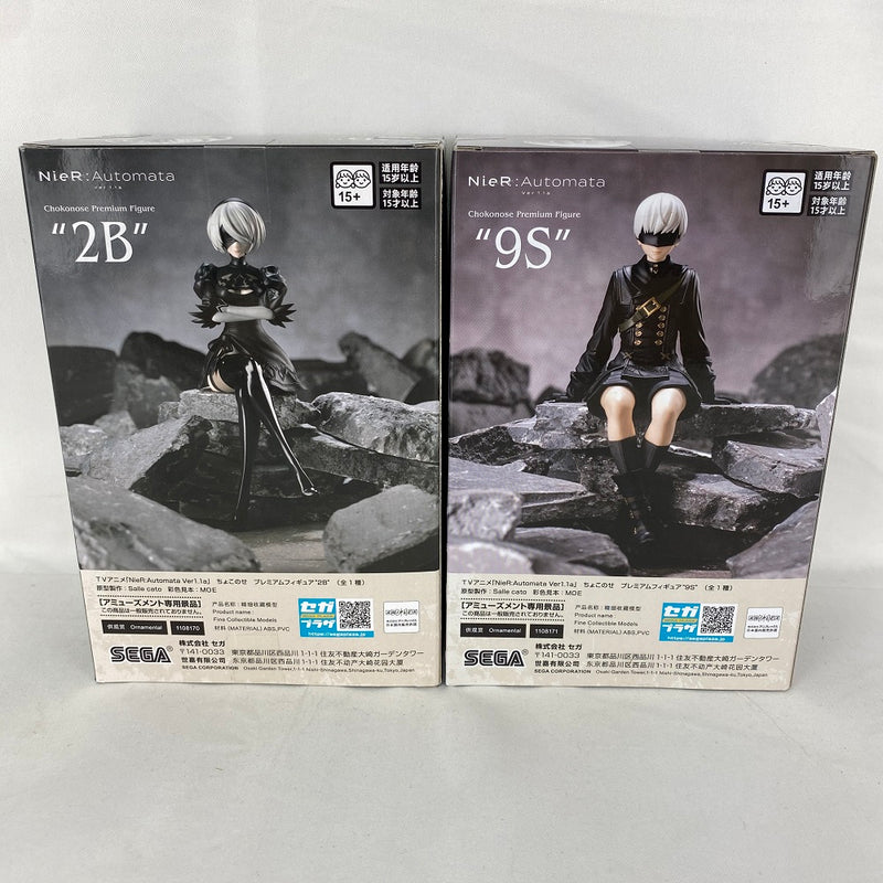 【中古】【未開封】【セット】 「NieR：Automata Ver1.1a」 ちょこのせプレミアムフィギュア “2B/9S” 2種セット＜フィギュア＞（代引き不可）6541