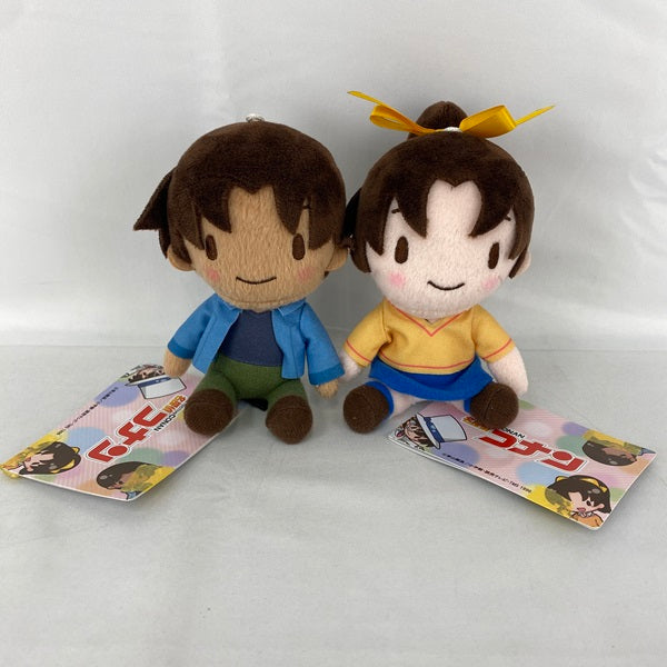 【中古】【未使用】【セット】名探偵コナンふわぷちミニぬいぐるみ“平次&和葉”＜コレクターズアイテム＞（代引き不可）6541