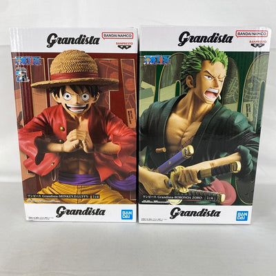 【中古】【セット】【未開封】ワンピース Grandista-MONKEY.D.LUFFY-/ワンピース Grandista-RORON...