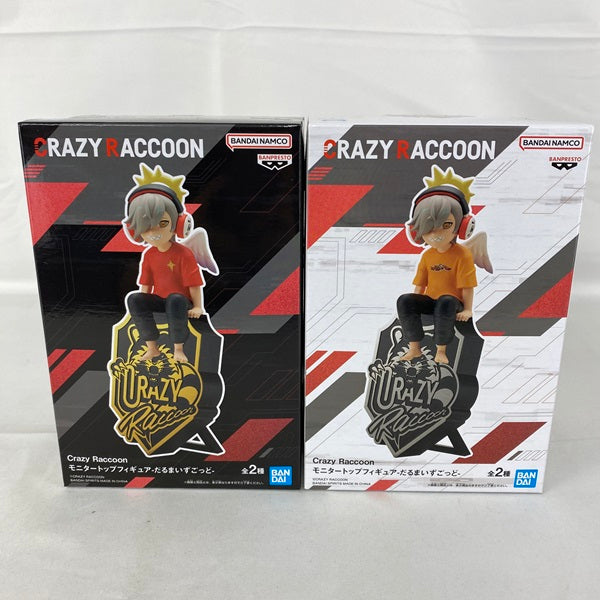 【中古】【セット】【未開封】Crazy Raccoon モニタートップフィギュア-だるまいずごっど- A・B (全2種)＜フィギュア＞（代引き不可）6541