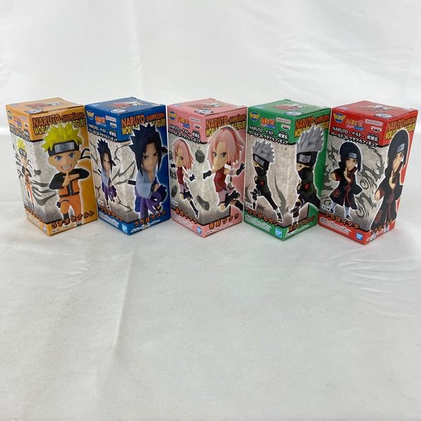 【中古】【未開封】【セット】NARUTO-ナルト- 疾風伝 ワールドコレクタブルフィギュア 5種＜フィギュア＞（代引き不可）6541