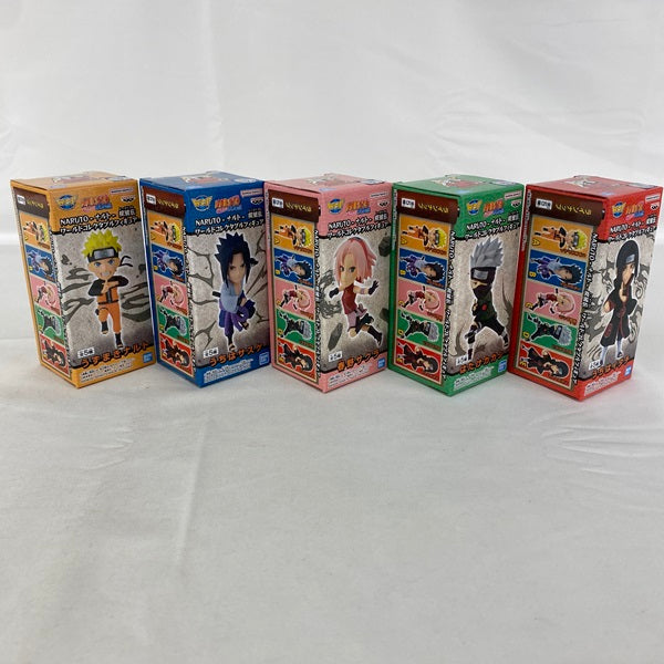 【中古】【未開封】【セット】NARUTO-ナルト- 疾風伝 ワールドコレクタブルフィギュア 5種＜フィギュア＞（代引き不可）6541