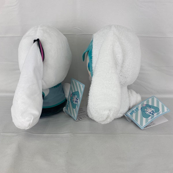 【中古】【未使用】初音ミク×シナモロール Lぬいぐるみ “初音ミク”“シナモロール”　2点＜おもちゃ＞（代引き不可）6541