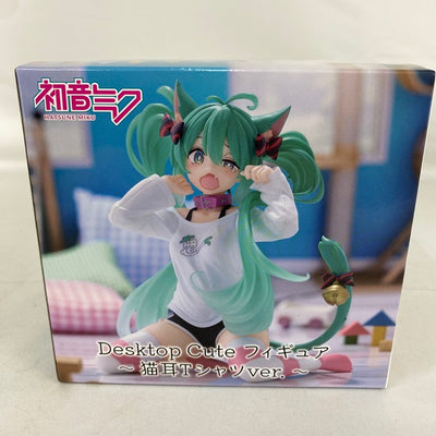 【中古】【未開封】初音ミク　Desktop Cute フィギュア　〜猫耳Tシャツver.〜＜フィギュア＞（代引き不可）6541