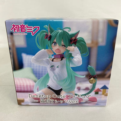 【中古】【未開封】初音ミク　Desktop Cute フィギュア　〜猫耳Tシャツver.〜＜フィギュア＞（代引き不可）6541