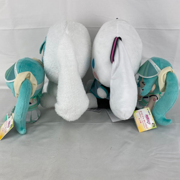 【中古】【未使用】初音ミク×シナモロールLぬいぐるみ/初音ミクオリジナルぬいぐるみ 4点＜おもちゃ＞（代引き不可）6541