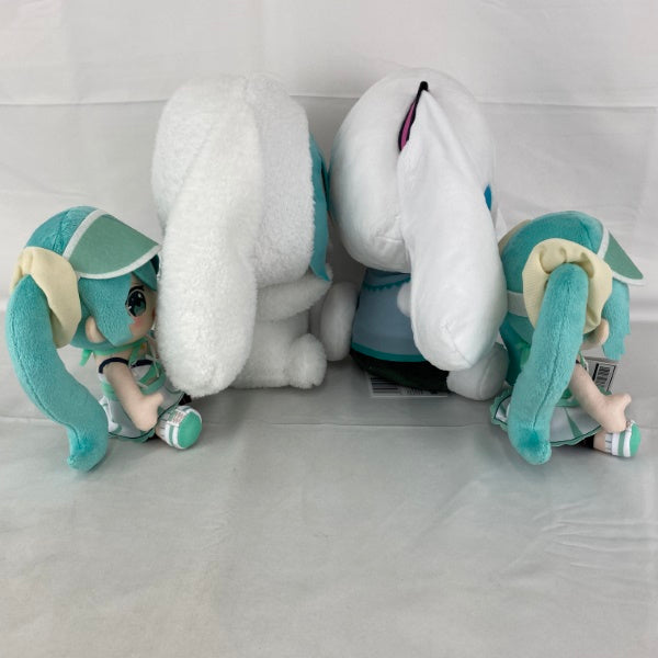 【中古】【未使用】初音ミク×シナモロールLぬいぐるみ/初音ミクオリジナルぬいぐるみ 4点＜おもちゃ＞（代引き不可）6541