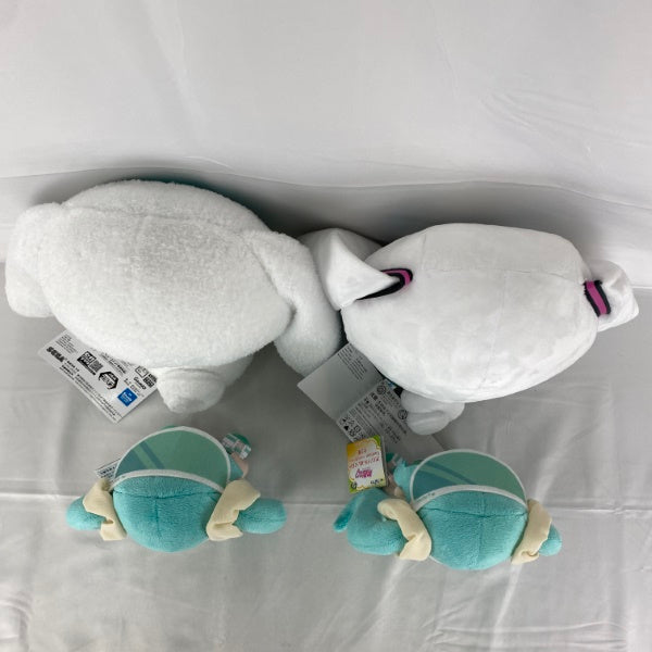 中古】【未使用】初音ミク×シナモロールLぬいぐるみ/初音ミクオリジナルぬいぐるみ 4点＜おもちゃ＞（