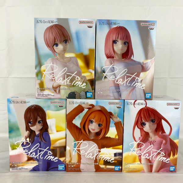 【中古】【未開封】【セット】五等分の花嫁∽ -Relax time- 5点＜フィギュア＞（代引き不可）6541