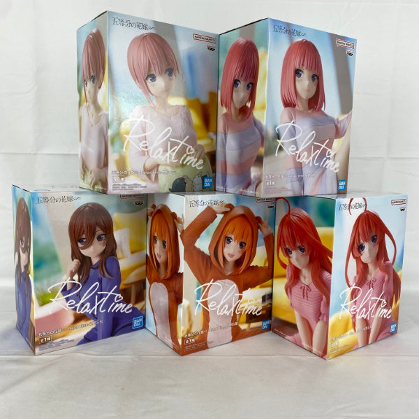 【中古】【未開封】【セット】五等分の花嫁∽ -Relax time- 5点＜フィギュア＞（代引き不可）6541