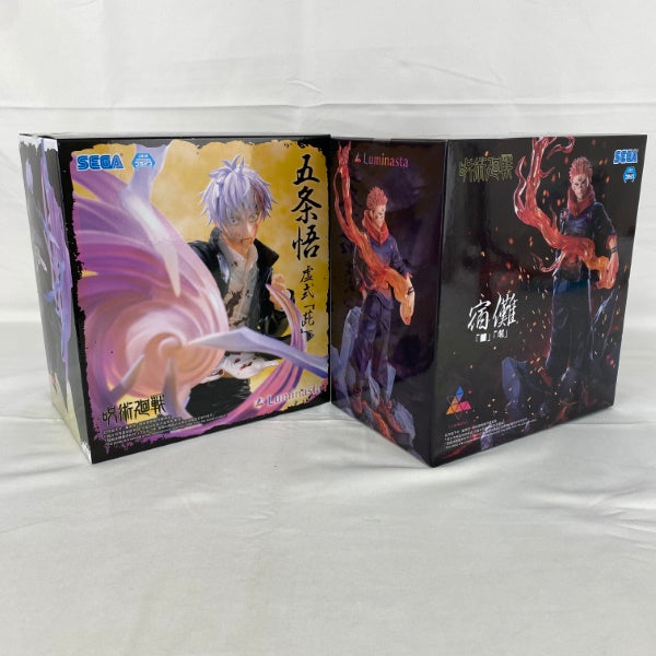 【中古】【未開封】【セット】呪術廻戦懐玉・玉折Luminasta“五条悟”虚式「紫」/呪術廻戦Luminasta“宿儺”「■」「開」＜フィギュア＞（代引き不可）6541