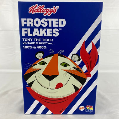 【中古】【未開封】BE@RBRICK TONY THE TIGER VINTAGE FLOCKY Ver.100％ & 400％＜フィ...