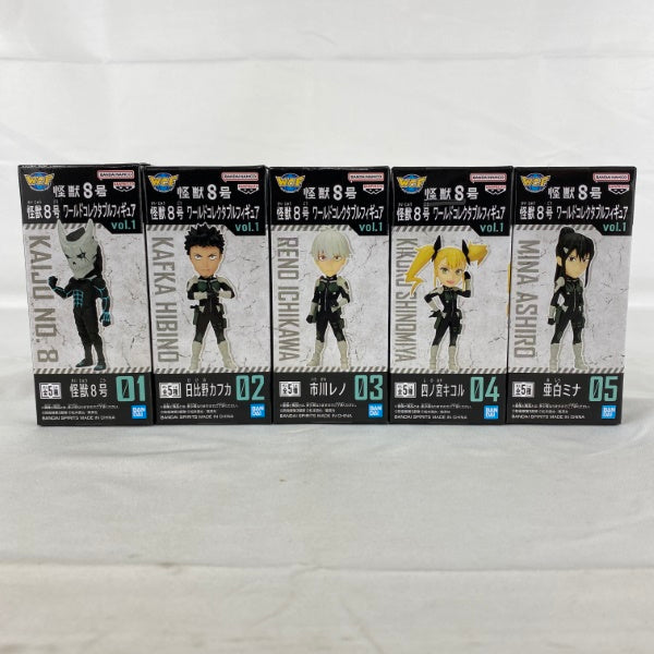 【中古】【未開封】【セット】怪獣８号 ワールドコレクタブルフィギュアvol.1　5点＜フィギュア＞（代引き不可）6541