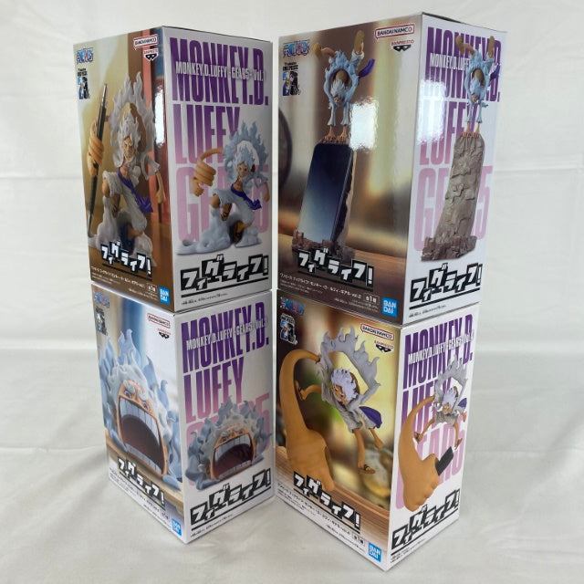 【中古】【未開封】【セット】ワンピース フィグライフ! モンキー・D・ルフィ-ギア5-vol.1〜4＜フィギュア＞（代引き不可）6541