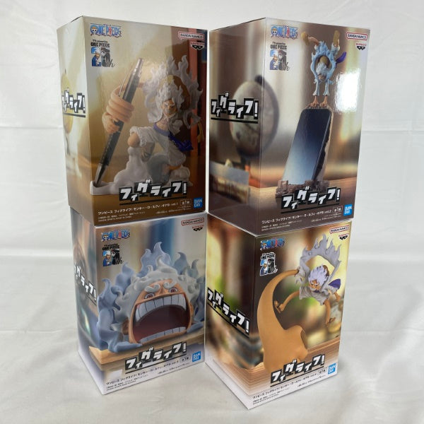 【中古】【未開封】【セット】ワンピース フィグライフ! モンキー・D・ルフィ-ギア5-vol.1〜4＜フィギュア＞（代引き不可）6541