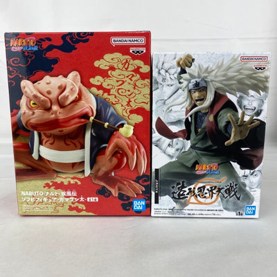 【中古】【未開封】【セット】『NARUTO-ナルト-』プライズフィギュア 自来也&ガマブン太＜フィギュア＞（代引き不可）6541