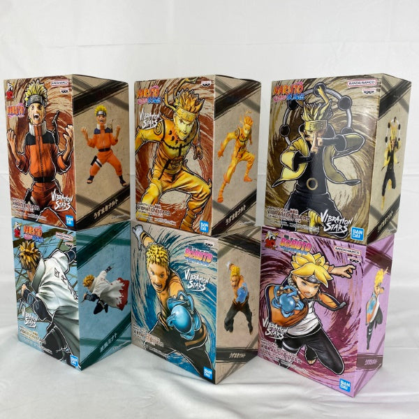 【中古】【未開封】【セット】NARUTO-ナルト- 疾風伝 VIBRATION STARS うずまきナルト/うずまきボルト/波風ミナト 6点＜フィギュア＞（代引き不可）6541