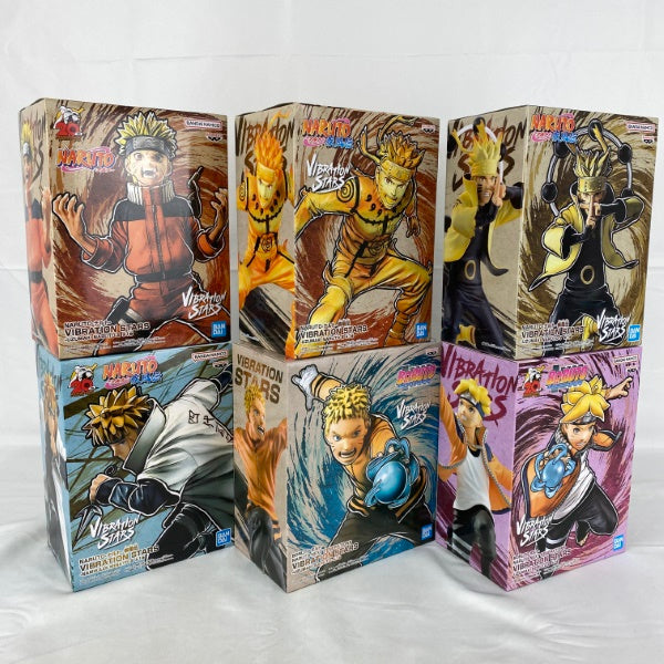 【中古】【未開封】【セット】NARUTO-ナルト- 疾風伝 VIBRATION STARS うずまきナルト/うずまきボルト/波風ミナト 6点＜フィギュア＞（代引き不可）6541