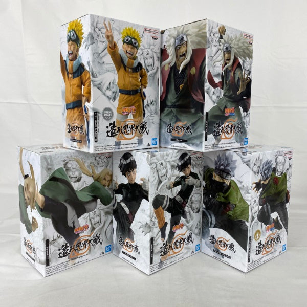 【中古】【未開封】【セット】NARUTO-ナルト- 疾風伝 BANPRESTO FIGURE COLOSSEUM 造形忍界大戦 5点＜フィギュア＞（代引き不可）6541