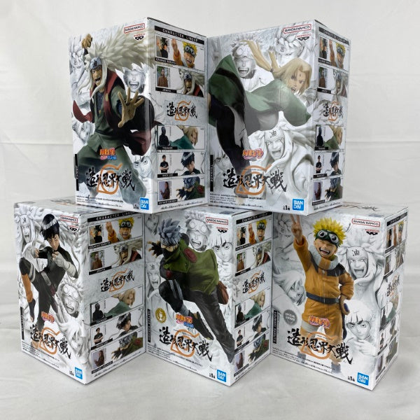 【中古】【未開封】【セット】NARUTO-ナルト- 疾風伝 BANPRESTO FIGURE COLOSSEUM 造形忍界大戦 5点＜フィギュア＞（代引き不可）6541