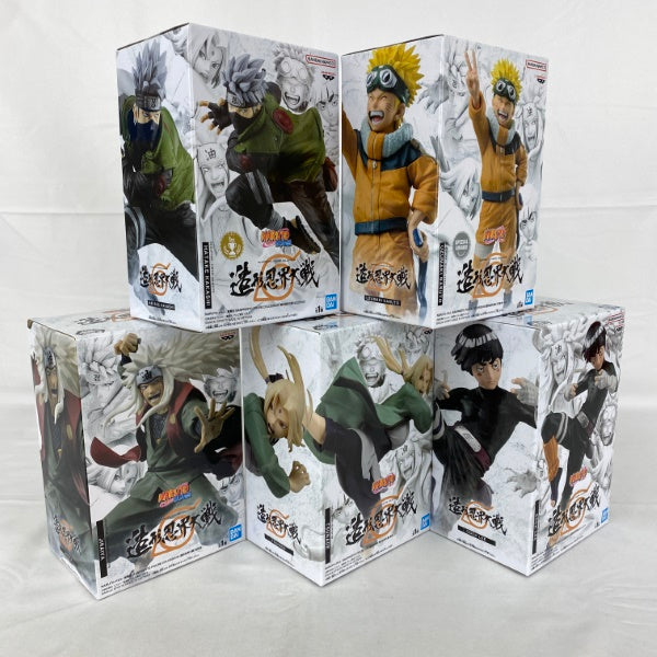 【中古】【未開封】【セット】NARUTO-ナルト- 疾風伝 BANPRESTO FIGURE COLOSSEUM 造形忍界大戦 5点＜フィギュア＞（代引き不可）6541