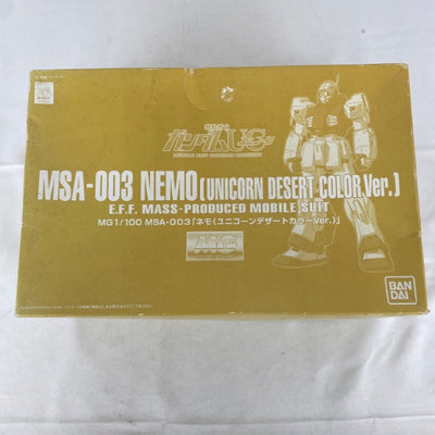 【中古】【未組立】1/100 MG MSA-003 ネモ ユニコーンデザートカラーVer. ホビーオンラインショップ限定＜プラモデル＞...