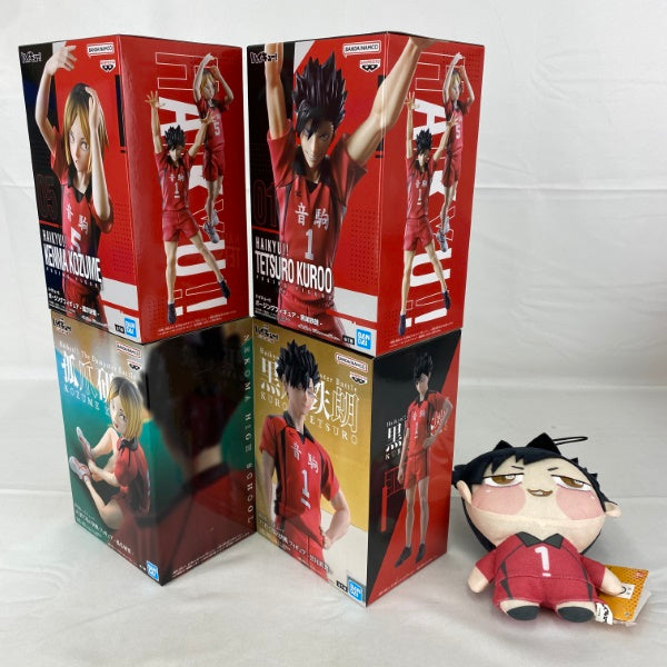 【中古】【未開封】【未使用】【セット】ハイキュー！！弧爪研磨/黒尾鉄朗フィギュア ぬいぐるみ 5点＜フィギュア＞（代引き不可）6541