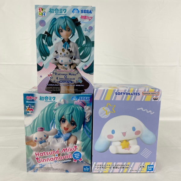 【中古】【未開封】【セット】初音ミク シナモロール フィギュア 3点＜フィギュア＞（代引き不可）6541