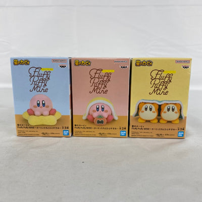 【中古】【未開封】【セット】星のカービィ Fluffy Puffy MINE〜カービィたちとひとやすみ〜 3点＜フィギュア＞（代引き不...