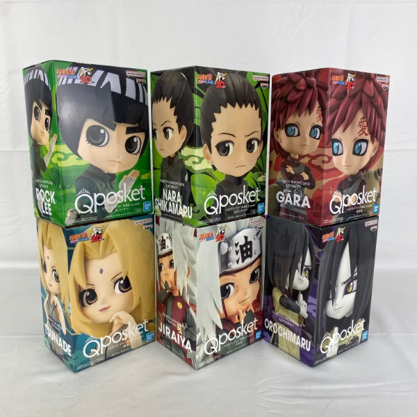 【中古】【未開封】【セット】NARUTO-ナルト- 疾風伝 Q posket 6点＜フィギュア＞（代引き不可）6541