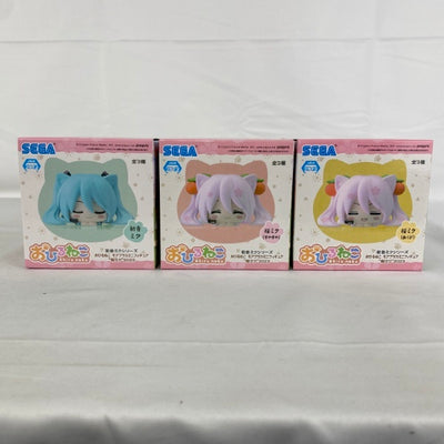 【中古】【未開封】初音ミクシリーズ おひるねこ モアプラスミニフィギュア“桜ミク”2023 3点＜フィギュア＞（代引き不可）6541