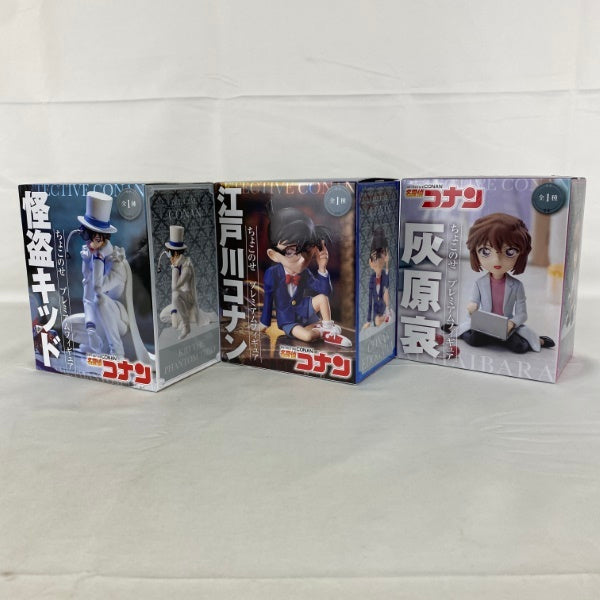 【中古】【開封品】【セット】名探偵コナンちょこのせ プレミアムフィギュア 江戸川コナン/灰原 哀/怪盗キッド 3点＜フィギュア＞（代引き不可）6541