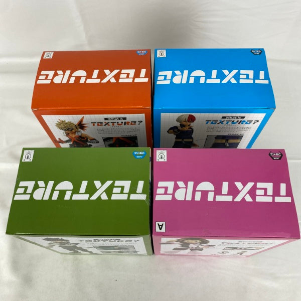 【中古】【開封品】【セット】僕のヒーローアカデミア Texture- 緑谷出久/麗日お茶子/爆豪勝己/轟焦凍 4点＜フィギュア＞（代引き不可）6541