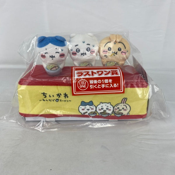 【中古】【未開封】一番くじ ちいかわ 〜みんなでラーメン〜 ラストワン賞 ちいかわ＆ハチワレ＆うさぎ 「郎」ティッシュケース＜コレクターズアイテム＞（代引き不可）6541