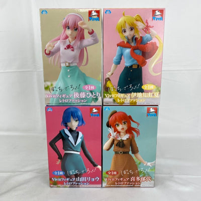 【中古】【未開封】ぼっち・ざ・ろっく！Vivitフィギュア 後藤ひとり/伊地知虹夏/山田リョウ/喜多郁代レトロファッション 4点＜フィ...