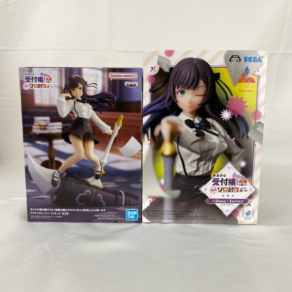 【中古】【未開封】【セット】ギルドの受付嬢ですが、残業は嫌なのでボスをソロ討伐しようと思います アリナ・クローバー 2点＜フィギュア＞（代引き不可）6541