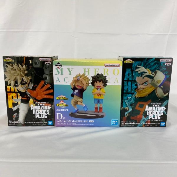 【中古】【未開封】【セット】僕のヒーローアカデミア 一番くじ　プライズ「いずく&かつき」「緑谷」「爆豪 」3点＜フィギュア＞（代引き不可）6541