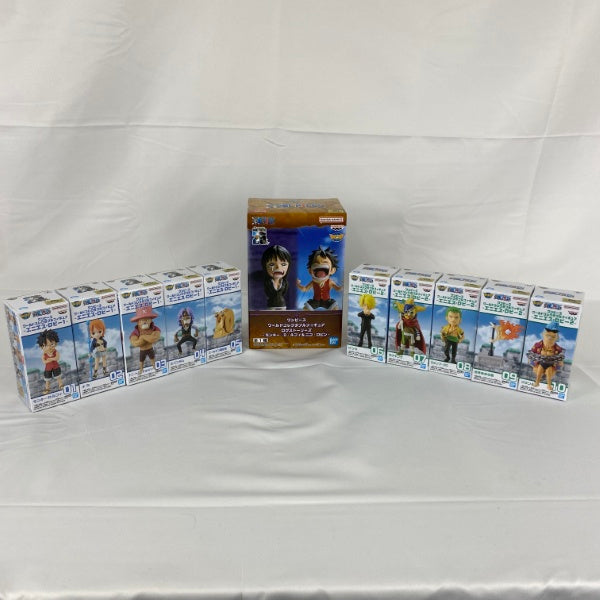 【中古】【未開封】【セット】ワンピース WCF エニエス・ロビー1/2、ログストーリーズ ルフィ＆ロビン 3点＜フィギュア＞（代引き不可）6541