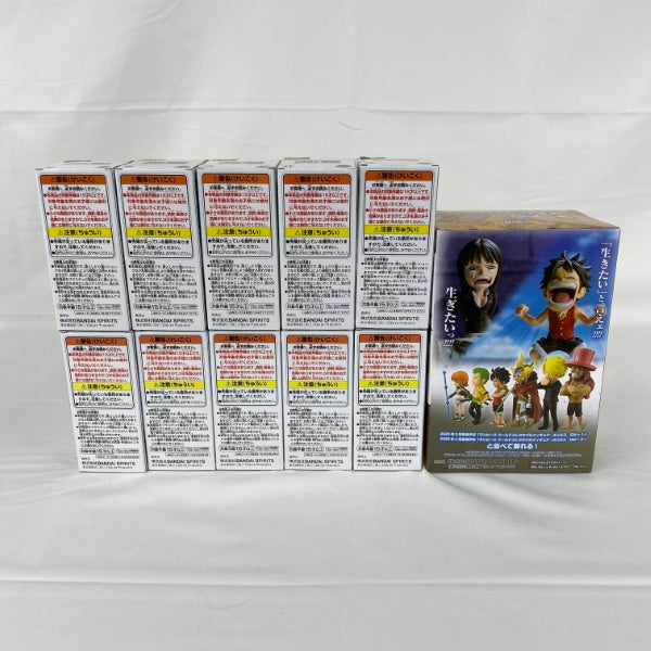 【中古】【未開封】【セット】ワンピース WCF エニエス・ロビー1/2、ログストーリーズ ルフィ＆ロビン 3点＜フィギュア＞（代引き不可）6541