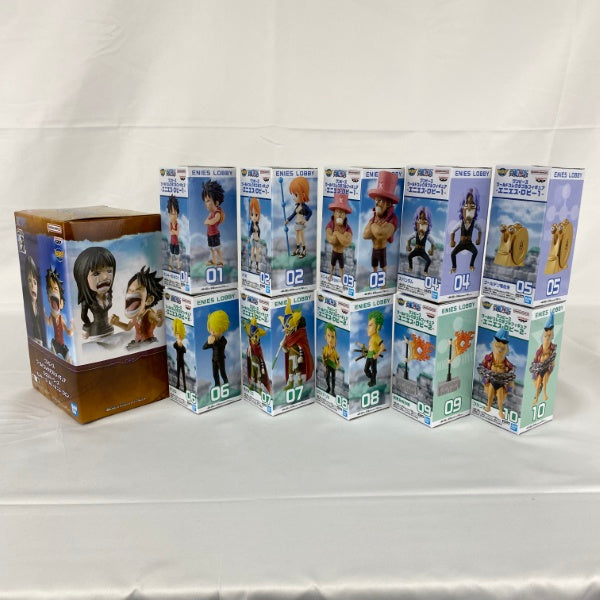 【中古】【未開封】【セット】ワンピース WCF エニエス・ロビー1/2、ログストーリーズ ルフィ＆ロビン 3点＜フィギュア＞（代引き不可）6541