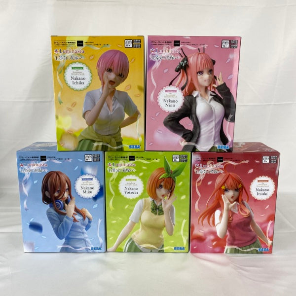 【中古】【未開封】【セット】五等分の花嫁∽Luminasta“中野一花/二乃/三玖/四葉/五月” 5点＜フィギュア＞（代引き不可）6541