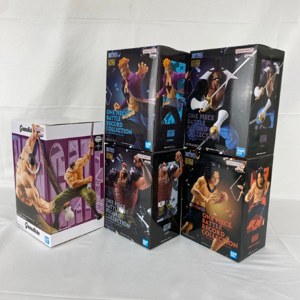 【中古】【未開封】【セット】ワンピース Grandista 、ワンピース BATTLE RECORD COLLECTION 白ひげ海賊団 5点セット＜フィギュア＞（代引き不可）6541