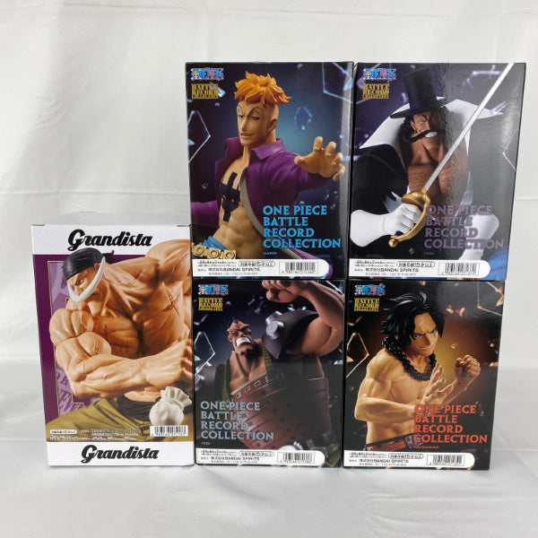 【中古】【未開封】【セット】ワンピース Grandista 、ワンピース BATTLE RECORD COLLECTION 白ひげ海賊団 5点セット＜フィギュア＞（代引き不可）6541