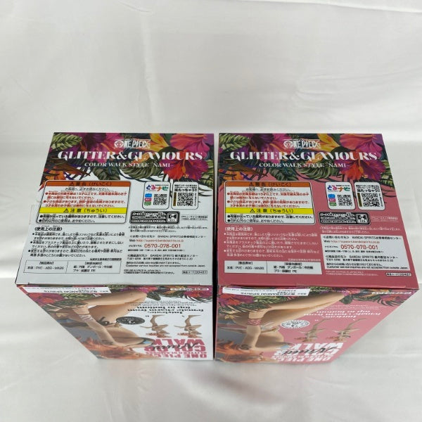 【中古】【未開封】【セット】ワンピース GLITTER&GLAMOURS COLOR WALK STYLE-NAMI- A/B　2点＜フィギュア＞（代引き不可）6541