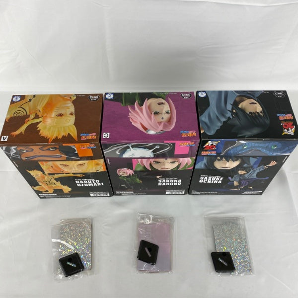 【中古】【未開封】【セット】NARUTO-ナルト- 疾風伝 PANEL SPECTACLE、一番くじ 中忍試験編 I賞 ナルト/サスケ/サクラ 6点＜フィギュア＞（代引き不可）6541