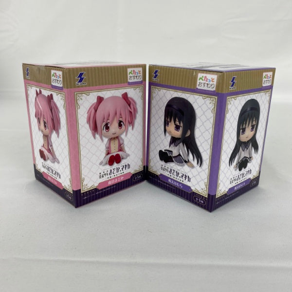 【中古】【未開封】【セット】魔法少女まどか☆マギカ 新編 叛逆の物語 ぺたっとおすわりフィギュア 鹿目まどか/暁美ほむら＜フィギュア＞（代引き不可）6541