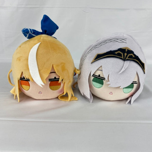 【中古】【未使用】【セット】寝そべりぬいぐるみ 不知火フレア/白銀ノエル ホロライブプロダクション＜コレクターズアイテム＞（代引き不可）6541